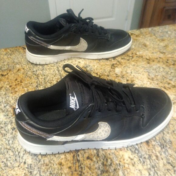 Nike Dunk Low SE Primal Black Leopard Womens Size 10 DD7099-001 Rare Limited main image 10